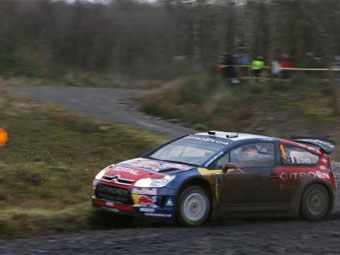 Экипаж Себастьена Леба и Даниэля Елены (Citroen C4), Ралли Великобритании, 2008. Фото с сайта sebastienloeb.com