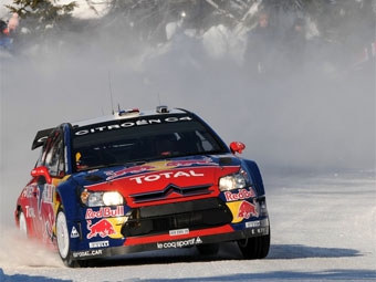 Себастьен Леб (Citroen Total, Citroen C4 WRC). Ралли Норвегии, 2009. Фото с сайта rally-mania.cz