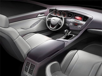 Интерьер нового Kia Magentis. Иллюстрация Kia