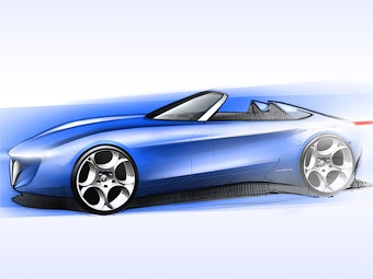 Концептуальный родстер Pininfarina. Иллюстрация Pininfarina