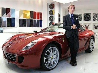 Лука ди Монтедземоло и Ferrari 599 GTB Fiorano. Фото с сайта ferrari.com