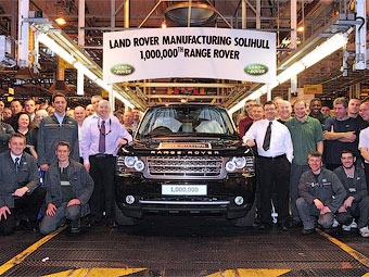 Миллионный Range Rover на заводе в Солхалле. Фото компании Land Rover