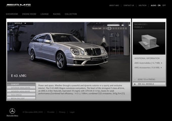 Скриншот сайта Mercedes-amg.com