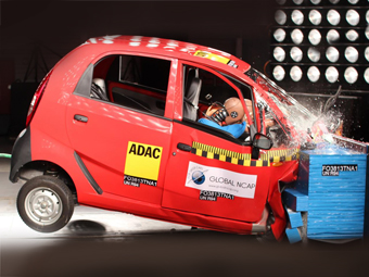 Краш-тест Tata Nano. Фото Global NCAP