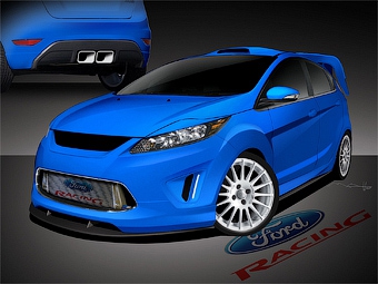 350-сильный Ford Fiesta. Иллюстрация Ford
