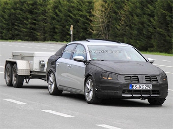 Шпионский снимок нового Volkswagen Passat. Фото S.B.Medien с сайта worldcarfans.com