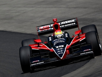 Джастин Уилсон (Dale Coyne Racing) во время гонки Camping World Watkins Glen, 2009. Фото (c) <a href="http://lenta.ru/info/afp.htm">AFP</a>