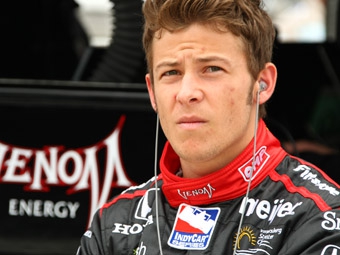 Марко Андретти во время свободной практики Indianapolis 500, 2009. Фото IRL