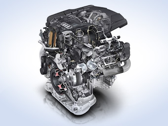 Трехлитровый турбодизель V6. Иллюстрация Audi
