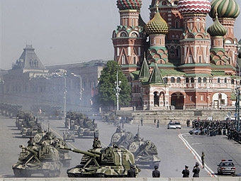 Репетиция парада на Красной площади. Фото <a href=http://lenta.ru/info/afp.htm>AFP</a>