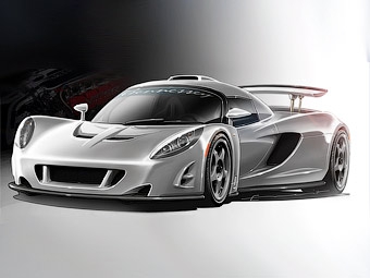 Hennessey Venom GT. Иллюстрация Hennessey Performance Engineering