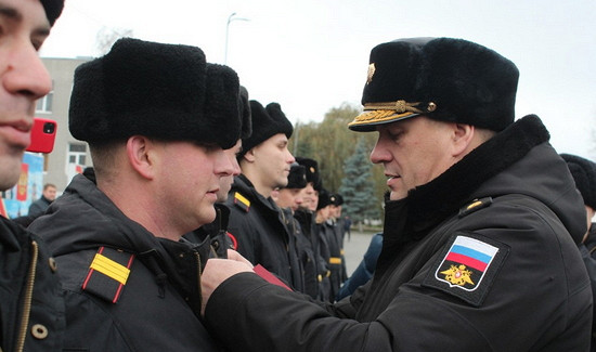 В Балтийске отметили День морской пехоты России