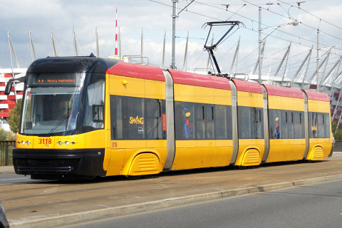 А так — трамваи PESA в Варшаве