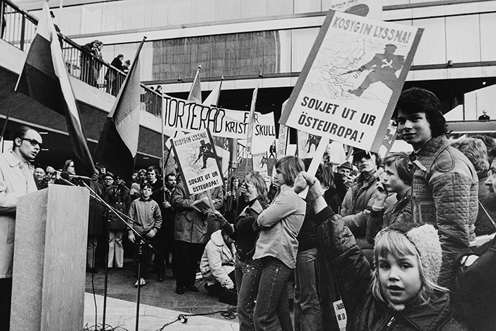 Антисоветская демонстрация в Стокгольме в 1973 году
