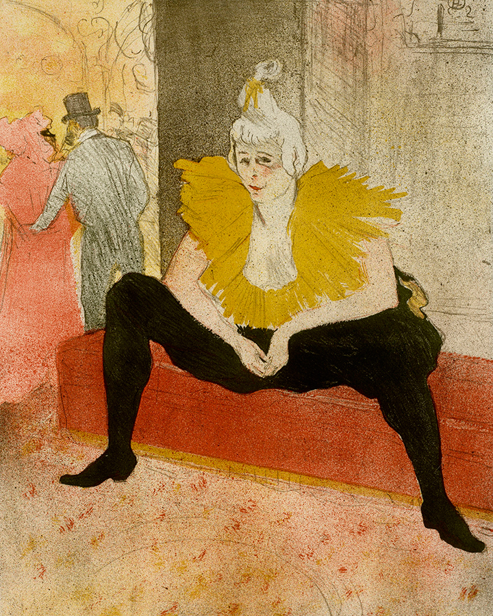 Анри Тулуз-Лотрек. Сидящая клоунесса (Ша-Ю-Као), 1896 