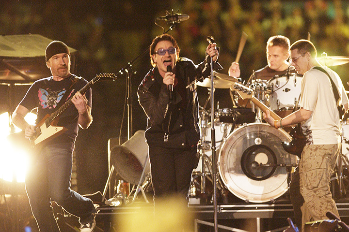 U2 в перерыве Супербоула