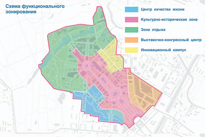 Согласно концепции, которую одобрил совет директоров ВВЦ, территория будет поделена на несколько кластеров с разными функциями