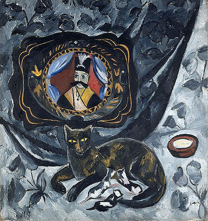 «Натюрморт с кошкой (Кошка и поднос)» 1910–1911, Centre Georges-Pompidou