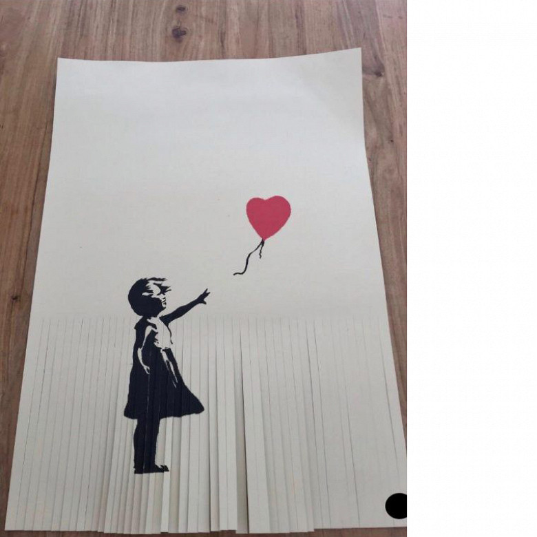 Бэнкси девочка с воздушным. Картина Бэнкси девочка с воздушным шаром. Картины Бэнкси «девочка с красным шаром». Бэнкси уничтожил картину. Бэнкси самоуничтожение картины.